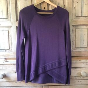 Athleta XS Purple Serenity Criss Cross‎ Lightweight Sweater